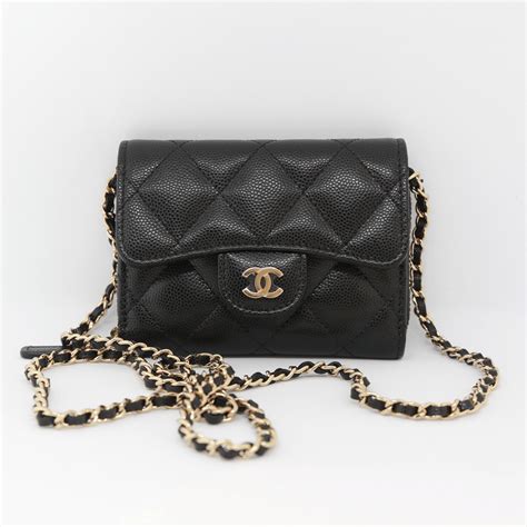 extra mini chain around wallet on chain clutch chanel|Chanel small wallet on chain.